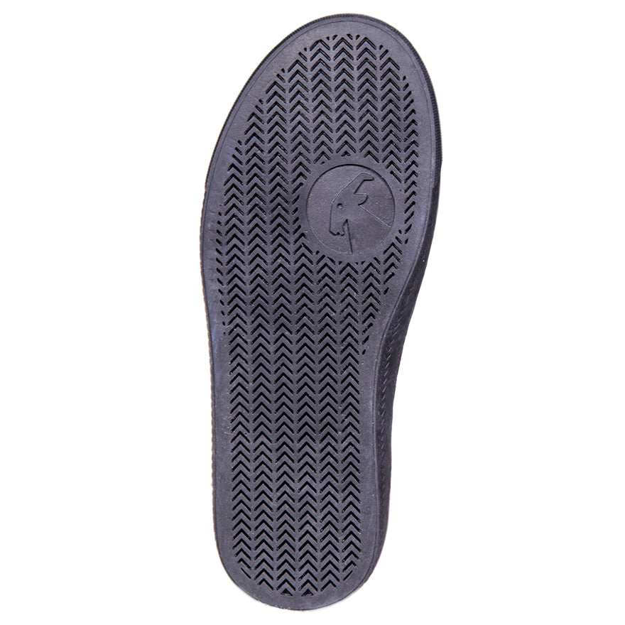 Black to the Floor BILLY Classic Lace High Tops featuring a close-up of the black shoe sole, highlighting the durable design for everyday wear.
