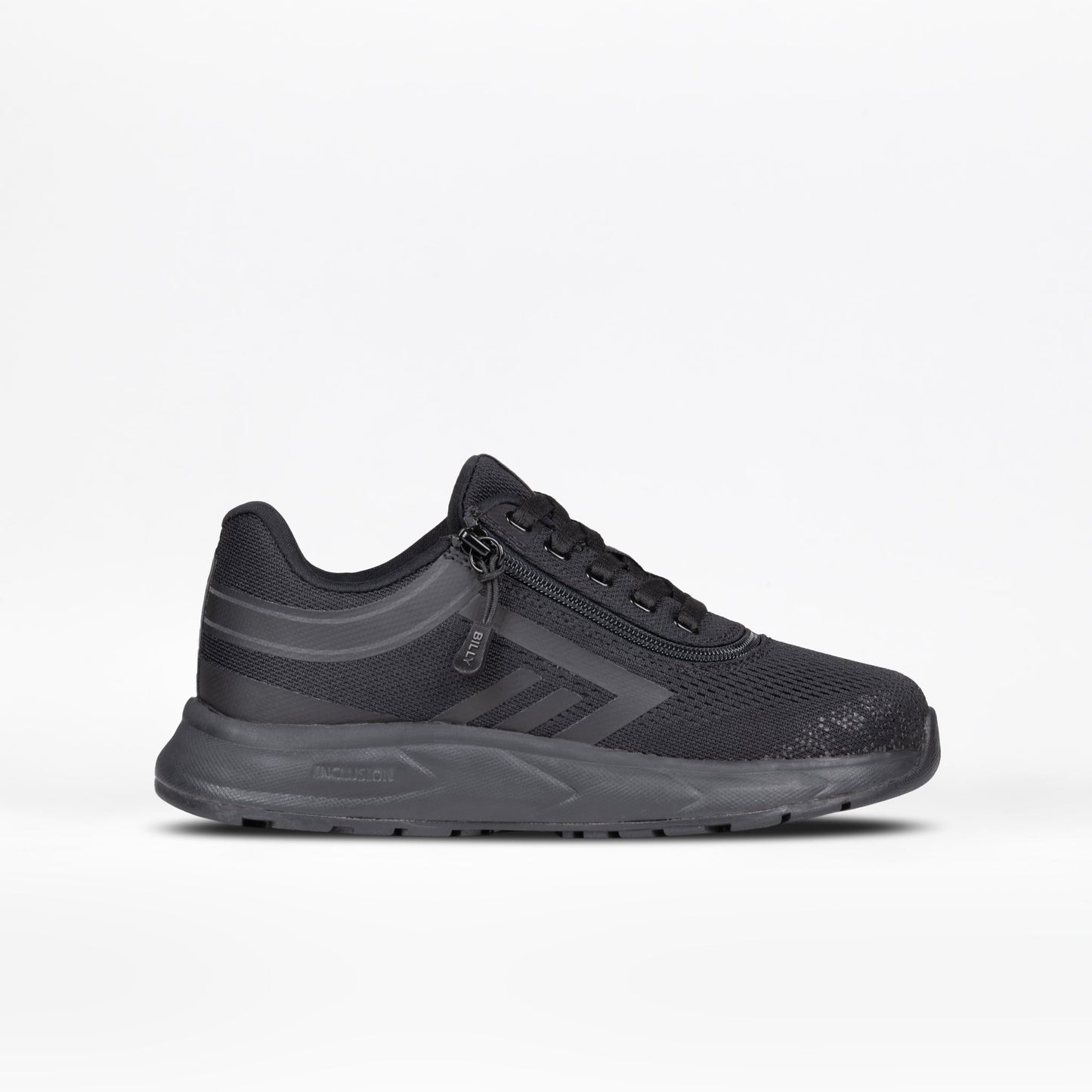 Black to the Floor BILLY Sport Inclusion sneaker featuring a short-wrap zipper and padded collar for easy access and all-day comfort.