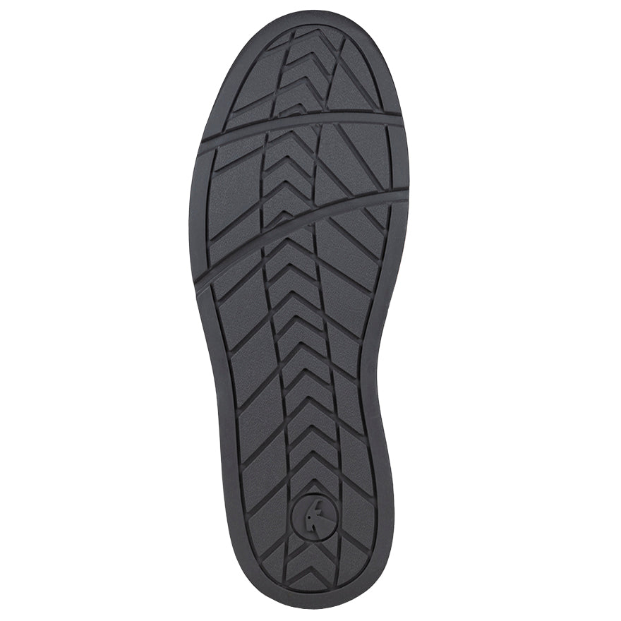 Close-up of Men's Charcoal Suede/Mesh BILLY Comfort Classic Lows sole, featuring a durable EVA foam with rubber tread for enhanced grip.