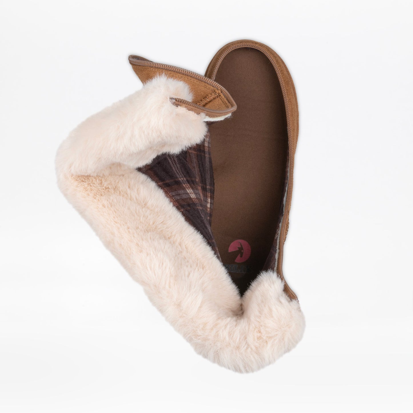 Women's Chestnut BILLY Cozy Boot with fur lining and zipper for easy access, designed for comfort and warmth.