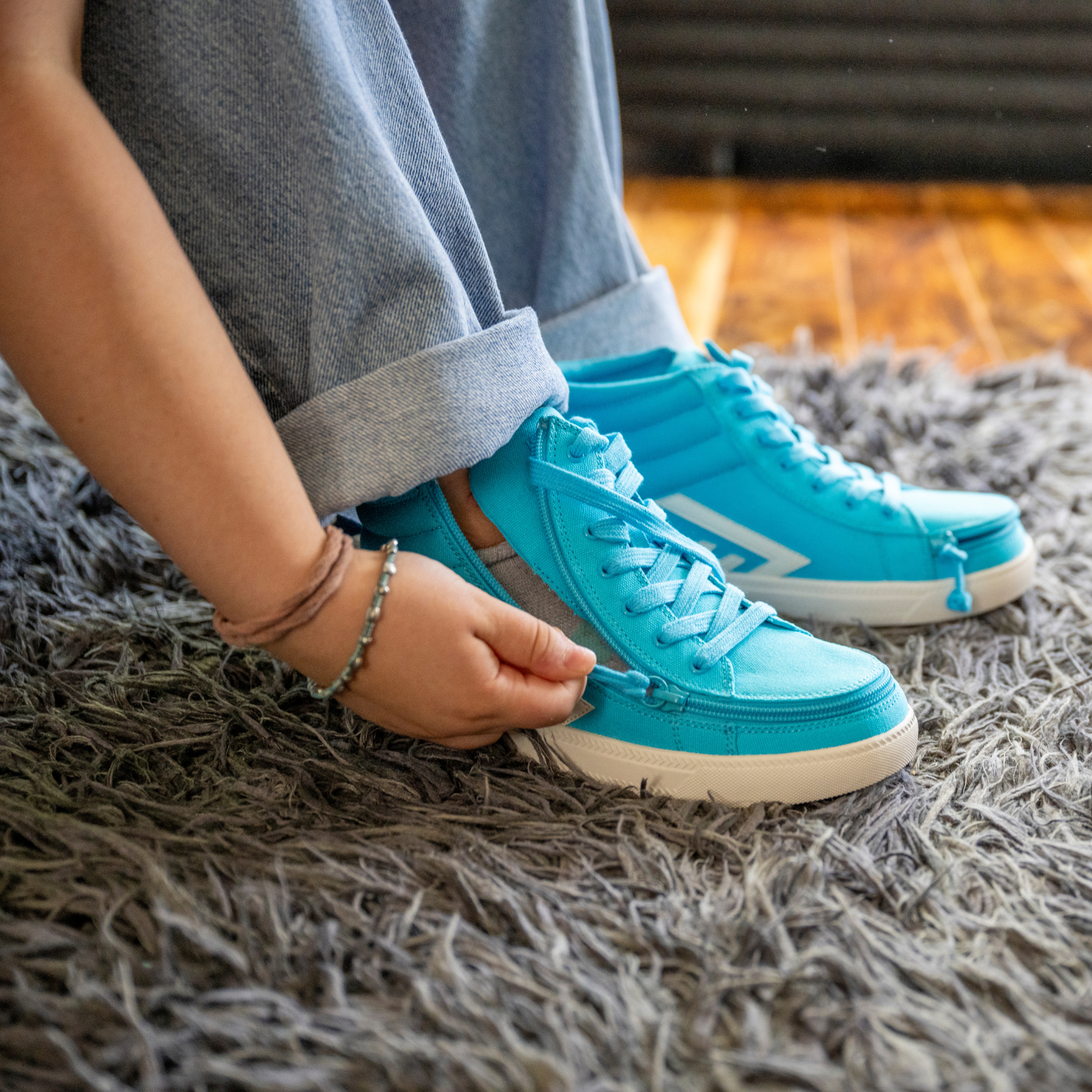 Kids - Turquoise/White BILLY CS High Top