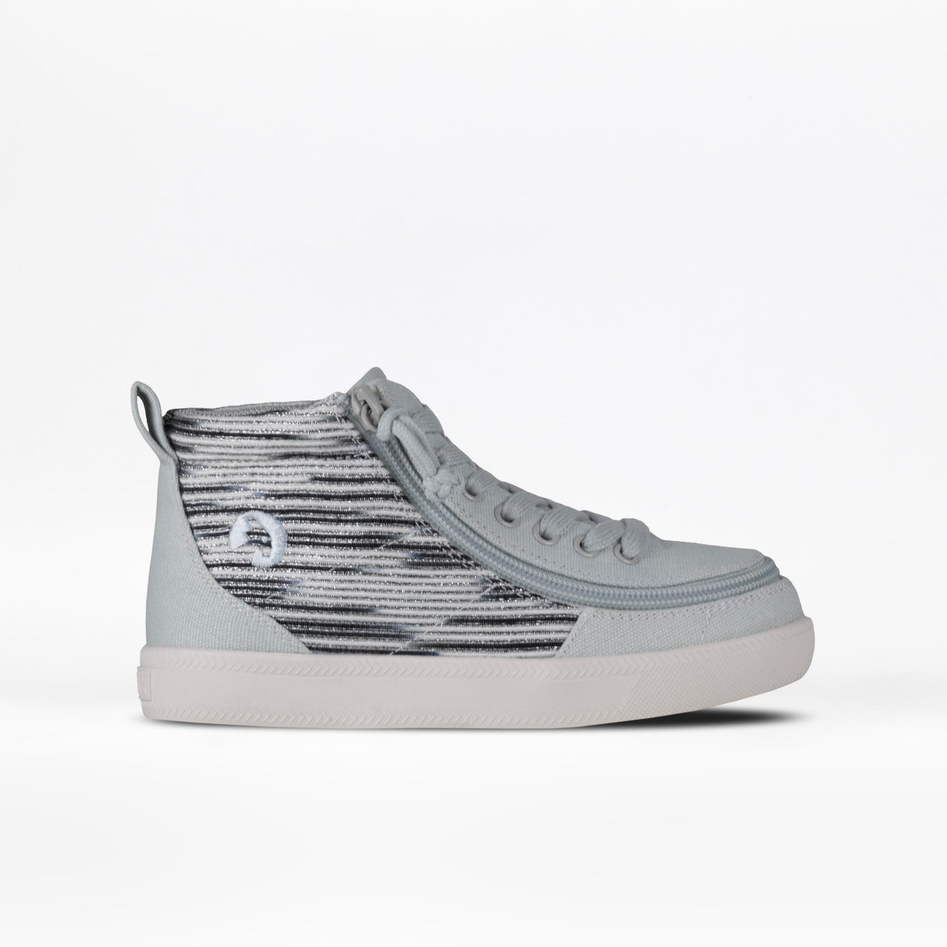 Silver Streak BILLY Classic D|R High Top shoe, featuring functional laces, durable knit upper, and a full-wrap zipper for easy accessibility.