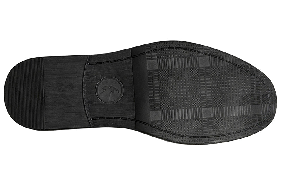 Men's Black BILLY Chukkas with a suede leather upper, wraparound zipper for easy wear, and a durable black sole, offering functional style.