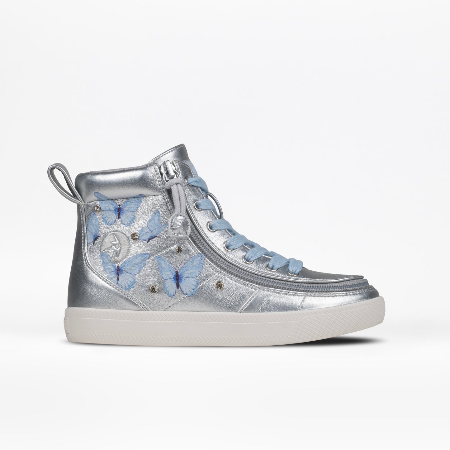 Kids - Silver Butterfly BILLY Classic Lace High